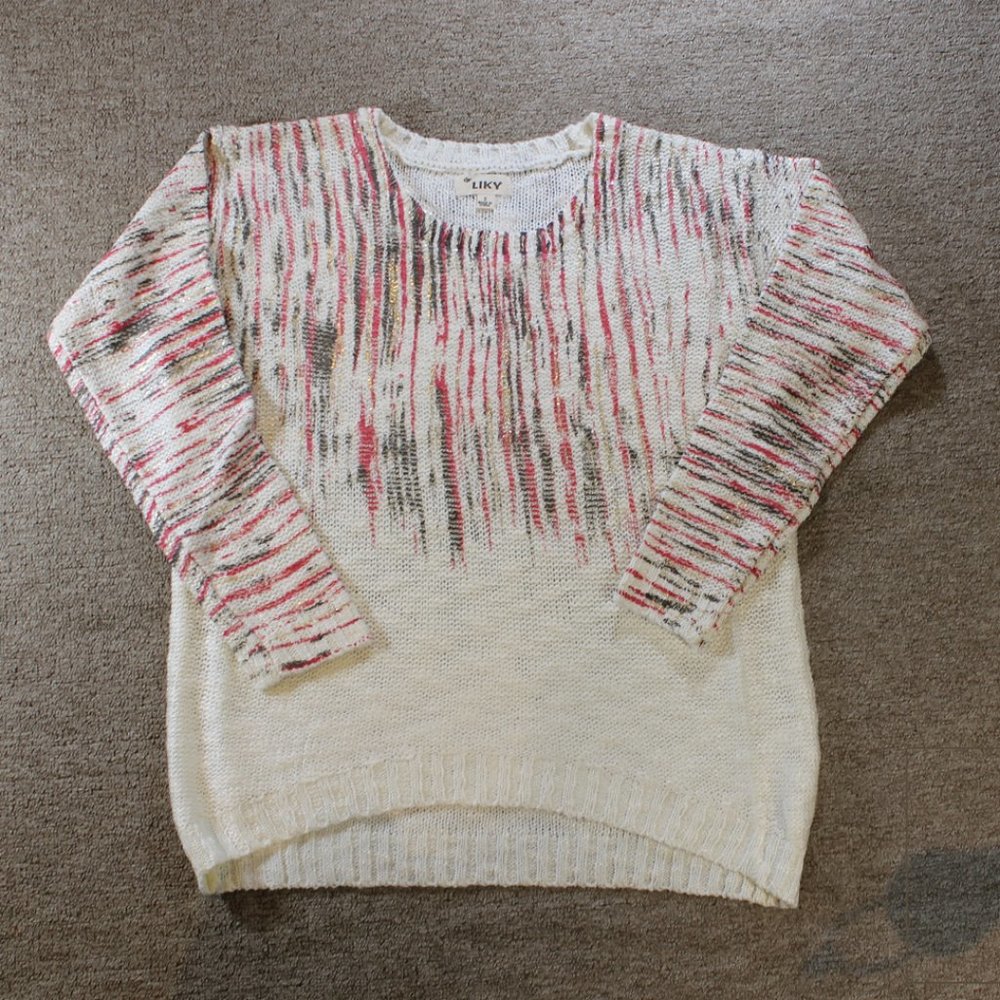 BRAND NEW LIKY Women Sweater, White, Size S